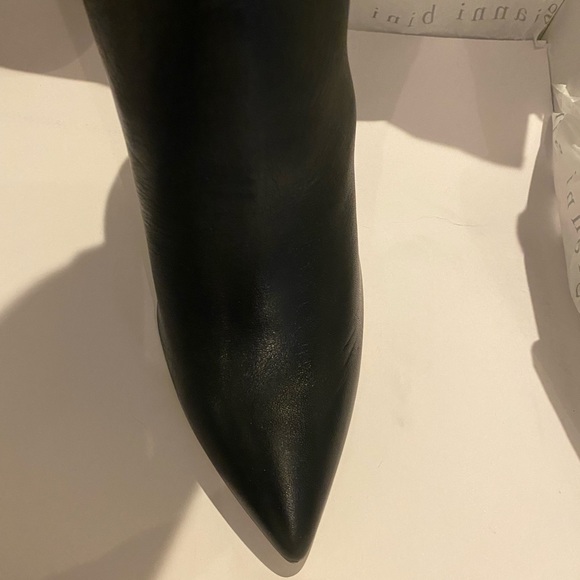 NWT Gianni Bini Black Lennoxe Leather Tall Boot Size 8.5 - Picture 6 of 8